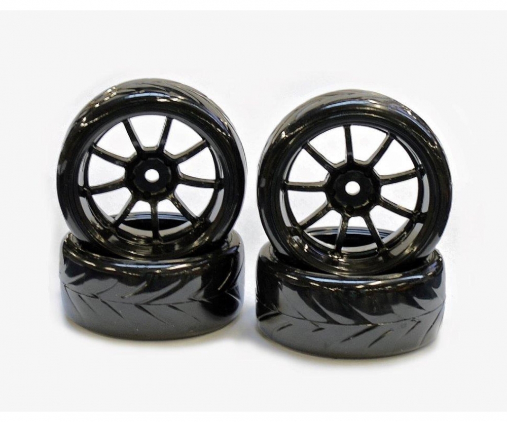 Drift Tire Set 1/10 (Touge Tyre)black(4) - Wheels & Tires 1:10/8/5 ...