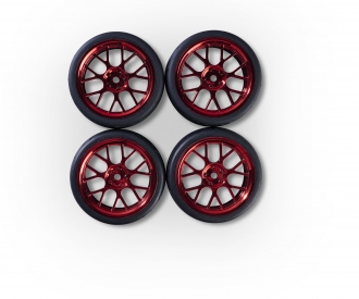 1:10 wheel set Y-Design3 (4) red