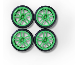 1:10 wheel set 10 spokes (4) green