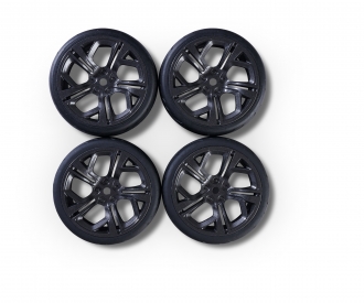 1:10 wheel set Y-Design5 (4) grey/black