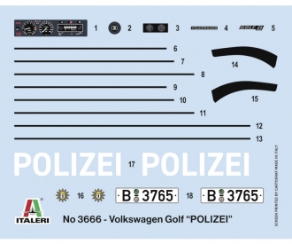 1:24 VW Golf "POLICE"