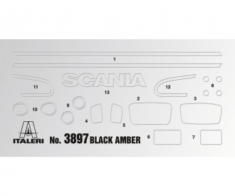1:24 Scania R730 V8 Black Amber