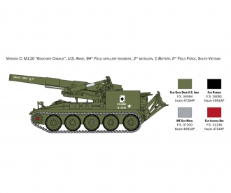 1:35 M110 Self Propelled Howitzer (pistolet à propulsion autonome)