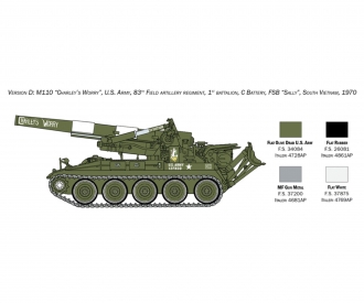 1:35 M110 Self Propelled Howitzer (pistolet à propulsion autonome)