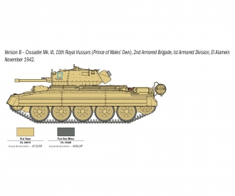 1:35 Brit. Crusader Mk.III avec. Équipage