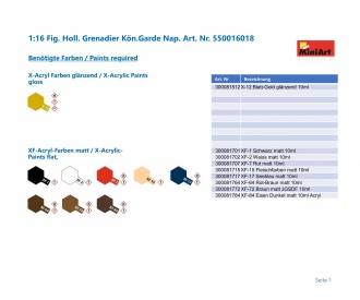 1:16 Fig. Holl. Grenadier Garde Royale Nap.