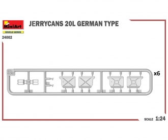 1:24 Jerrycans 20L German Type