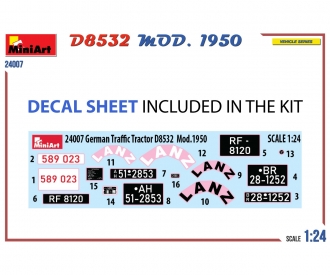 1:24 Tracteur D8532 Mod.1950