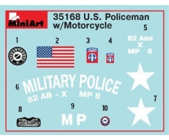 1:35 US MP Military Policem. w/Motor.(1)
