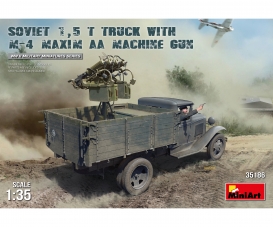 1:35 Sov. 1,5t Truck w/M-4 Maxim AA MG