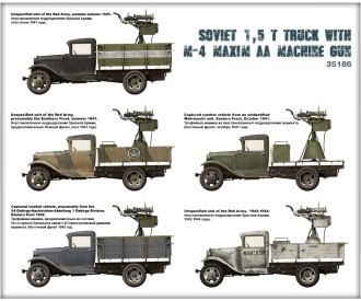 1:35 Sowjetischer 1,5t LKW Vierling M-4 Maxim(2)