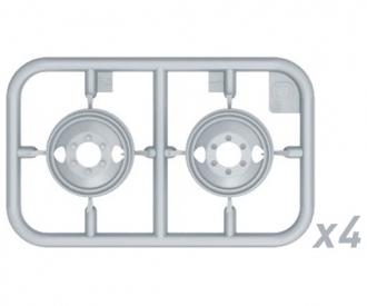 1:35 Jeu de roues ZIS-6 (12) 3 essieux