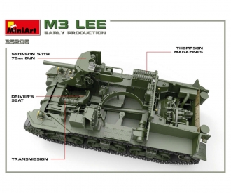 1:35 M3 Lee Premier produit m. Intérieur