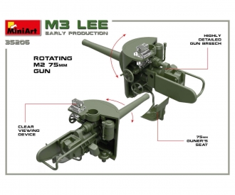 1:35 M3 Lee Premier produit m. Intérieur