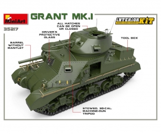 1:35 Grant Mk.I w/Interior Kit