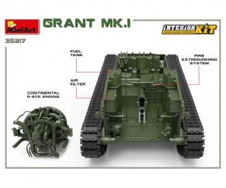 1:35 Grant Mk.I m. Intérieur