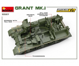 1:35 Grant Mk.I m. Intérieur