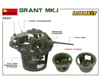 1:35 Grant Mk.I w/Interior Kit
