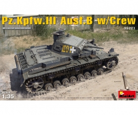1:35 Dt. Pz.Kpfw.III Ausf.B m. Crew (5)