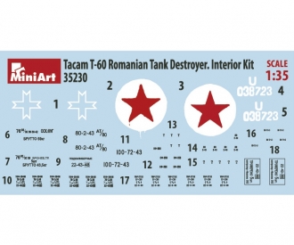 1:35 Tacam T-60 Rom. Jagdpanzer Interie.