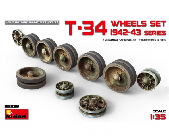 1:35 Wheel-Set T-34 Series 1942-43