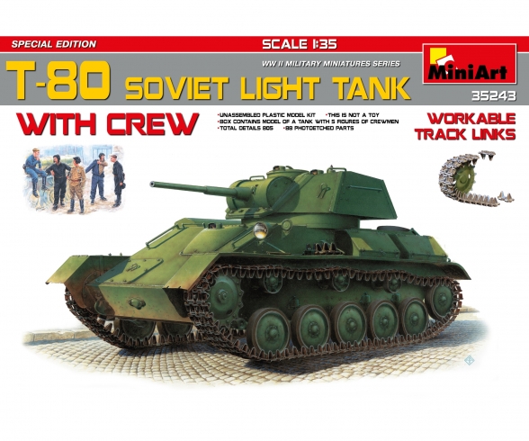 1:35 Sov. T-80 Light Tank (5) SE
