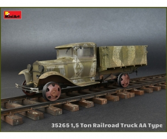 1:35 1,5to Railroad Truck AA Type w/Rail