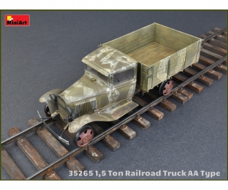 1:35 1,5to Railroad Truck AA Type w/Rail
