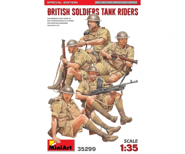 1:35 Fig. Brit. Soldiers Tank Rid. (5)SE