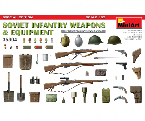 1:35 Sov. Infanterie armes/accessoires SE