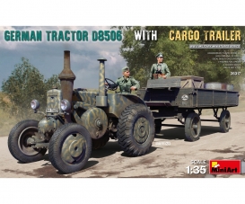 1:35 Ger. Tractor D8506 w/Car. Trail.(2)