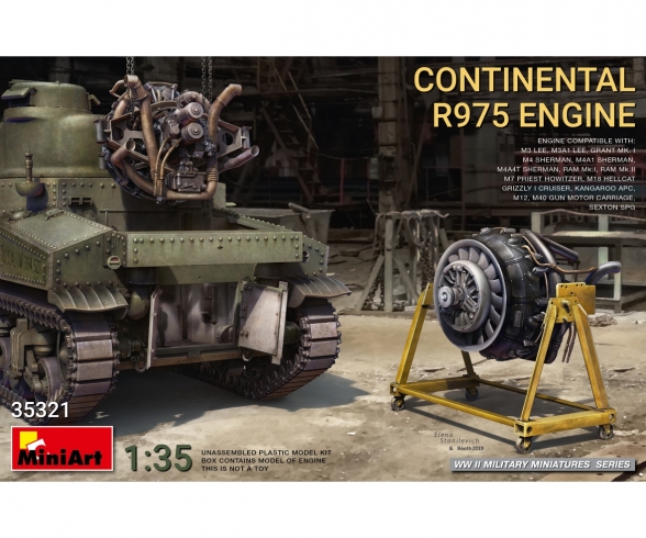 1:35 US Continental R975 Radial-Engine