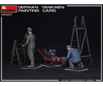 1:35 Figuren Deutscher Panzer-Besatzung (2) lackiert
