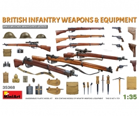 1:35 Armée britannique. Armes/accessoires d'infanterie