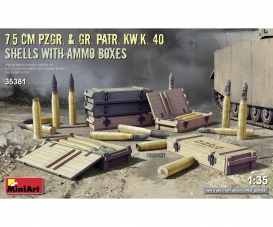 1:35 Ammo-Box/Projectile 7.5cm KwK.40
