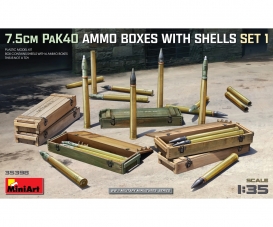 1:35 Ger. 7.5cm PaK40 Ammo Boxes Set 1