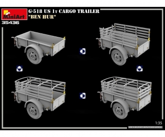 1:35 G-518 US 1t Cargo Trailer Ben Hur