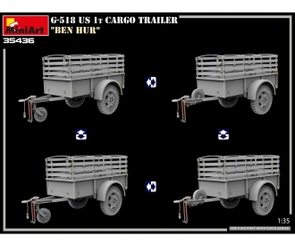 1:35 G-518 US 1t Cargo Trailer Ben Hur