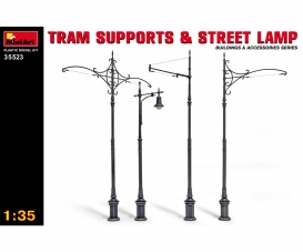 1:35 Tram Supports and Street Lamps