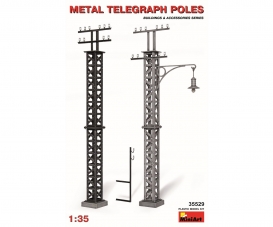 1:35 Metal Telegraph Poles