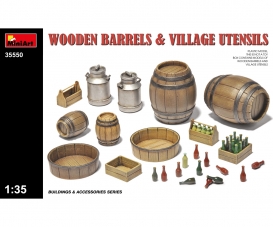 1:35 Wooden Barrels & Village Utensils