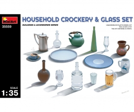 1:35 Household Crockery & Glass Set