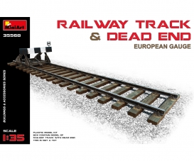 1:35 Railway Track & Dead End Eur. Gauge
