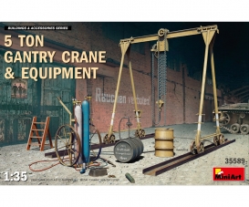 1:35 5 Ton Gantry Crane w/ Equipment