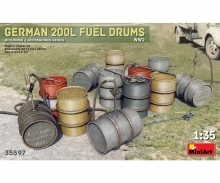 1:35 WW2 Ger. 200L Fuel Drum Set (12)