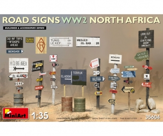 1:35 WW2 Set de panneaux de signalisation N. Afrika