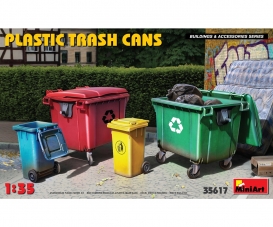 1:35 Plastic Trash Cans modern