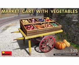 1:35 Market Cart with Vegetables
