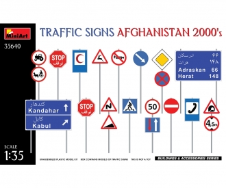 1:35 Panneaux de signalisation Afghanistan 2000