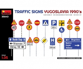 1:35 Traffic Signs Yugoslavia 1990